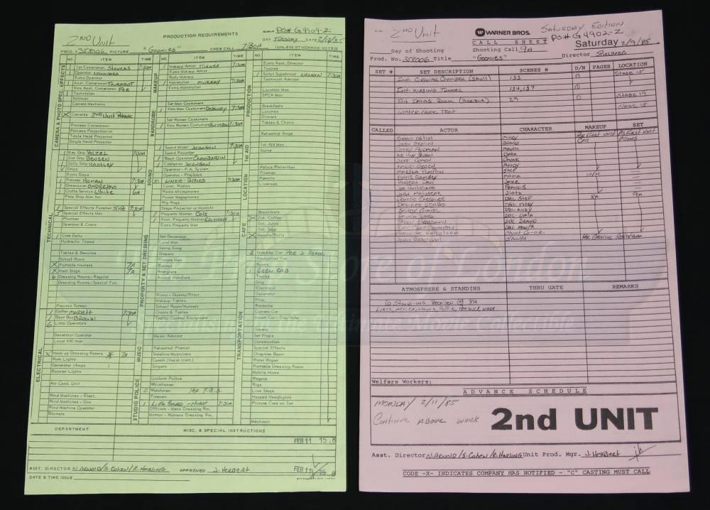 Goonies CallSheets3
