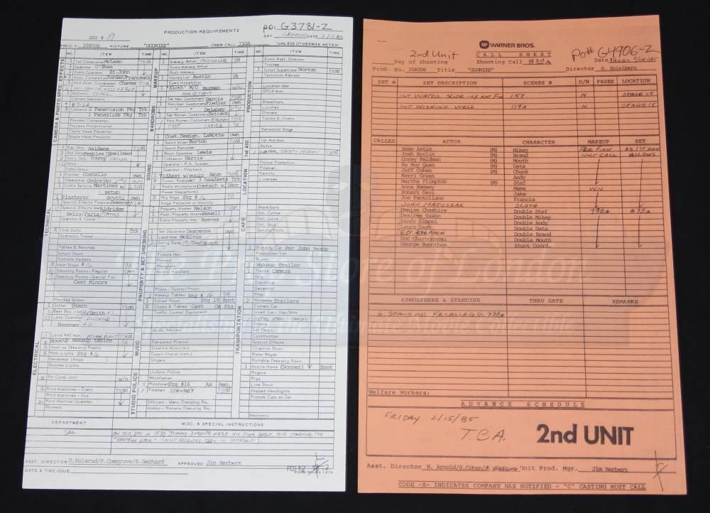 Goonies CallSheets4